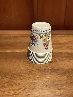 Vintage Muppet Babies Paper Cups Lot Kermit Scooter Gonzo Bunsen Beaker Fozzie • $14.99