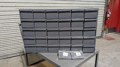 DURHAM 30 Drawer Small Parts Steel Storage Cabinet W/ 12 X 5 Dividers Damaged • $195.51