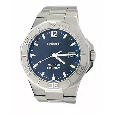 CONCORD Mariner Automatic Diver Mens Stainless Steel Watch Mint Condition • $650