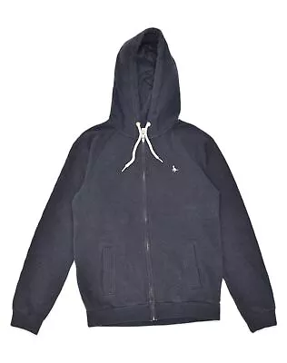 JACK WILLS Mens Zip Hoodie Sweater Medium Navy Blue Cotton SA09 • £18.68