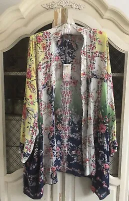 Nwt Johnny Was Womens Maypo Kimono Multicolor Size  3x • $139.95