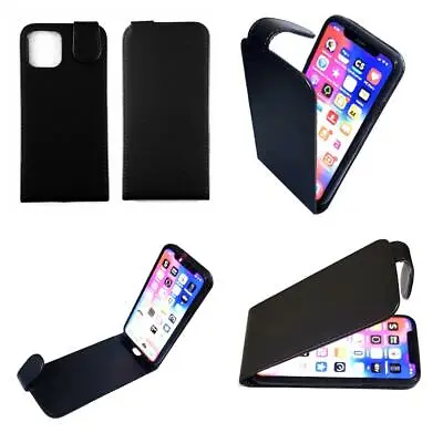 Premium Quality Leather Up & Down Flip Case Vertical Cover For IPhone & Samsung  • £6.98