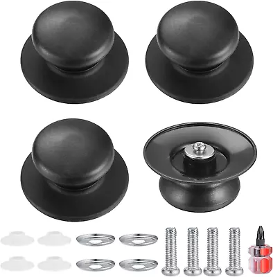 4 Pcs Pot Lid Knob Universal Replacement Pan Lid Cover Knobs Kitchen Cookware • £7.09