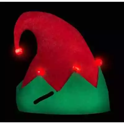  15 LED Light Up Festive Christmas Santa Elf Hat - Family 12 Pack Red • $25
