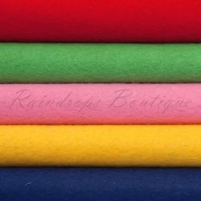 £5 • Buy Felt Wool Blend Luxury Merino Wool Rayon 36  Wide X 1/2mt 2mm Thick En71 Pass