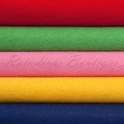 £5 • Buy Felt Wool Blend Luxury Merino Wool Rayon 36  Wide X 1/2mt 2mm Thick En71 Pass