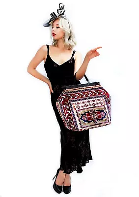 LARGE VICTORIAN-STYLE MARY POPPINS CARPET BAG. NEW From LONDON. FREE DELIVERY • $383.90