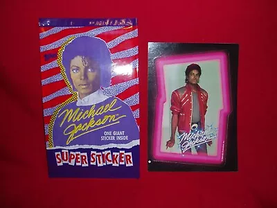 Michael Jackson Topps 1984 Super Sticker Card # 3 New/Sealed • $4.75