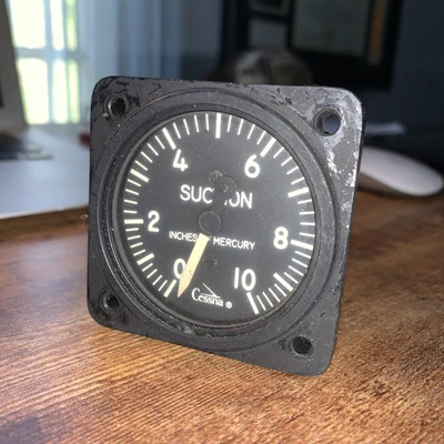$25 • Buy Cessna Suction Vacuum Gauge P/N S-1414-1 SP3573-1-CES Standard Precision (11689)