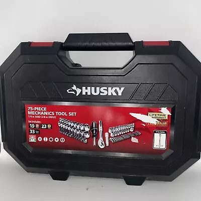 Husky Tools 75 Piece Mechanics Tool H75mts New • $60