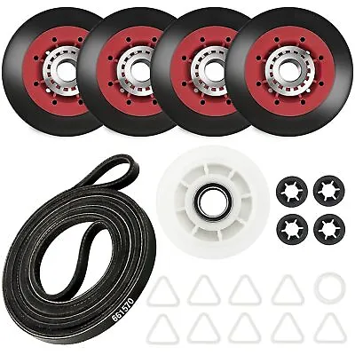 4392067 Dryer Repair Kit Belt Rollers & Idler For Whirlpool Kenmore Maytag Duet • $18.75