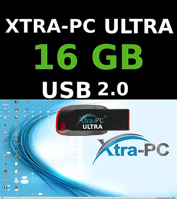 XTRA-PC ULTRA 16 GB USB Antivirus Protection Built In For Any PC Or Mac. • $40