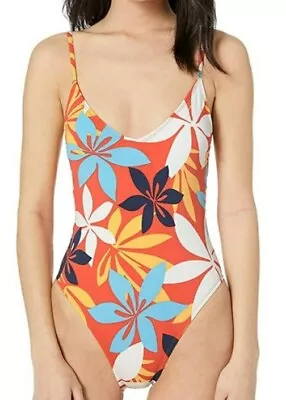 Hobie Women Back Crisscross Tie One Piece Swimwear Multicolor Size M 2250 • $17.50