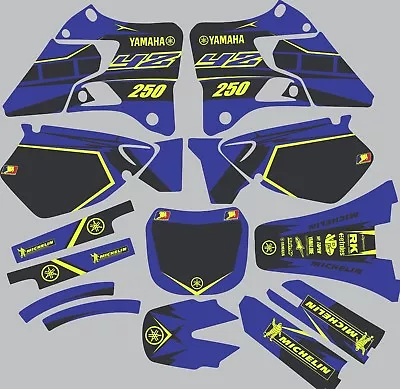 Blue Highlighter YAMAHA GRAPHICS  YZ 250 YZ250 1996 1997 1998 1999 2000 2001 • $95