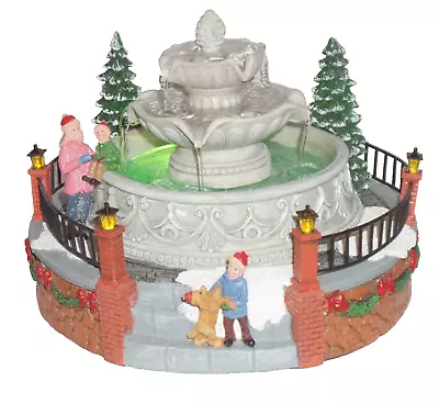 Holiday Time Christmas Village Water Fountain With Color Changing LED Lights • $35