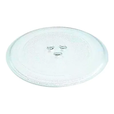 Microwave Plate - 255 Mm Microwave Turntable Glass Tray W/ 3 Fixtures • £7.10