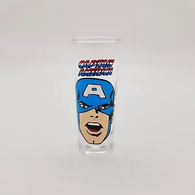 $15.42 • Buy Vintage Captain America Comic Shot Glass 4  Tall Clear