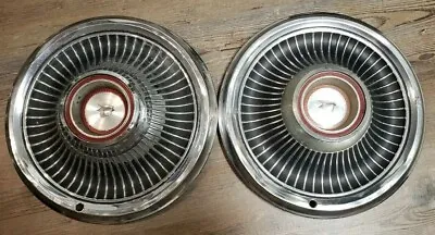  1968 Mercury 15” Wheel Hubcaps Oem Set Of 2  • $95