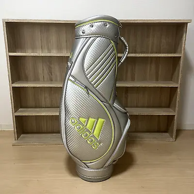 Adidas Golf Stand Caddy Bag 4.0Kg Silver Lime Green Used • $170
