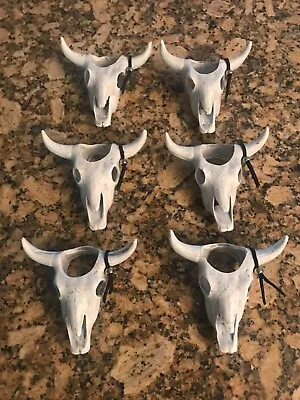 Steer Skull Cow Unique Set Of (6) Napkin Holders • £14.41