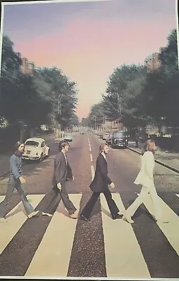 The Beatles Wall Art Print Canvas Abbey Road Iconic Picture Of Fab 4. • £18.99