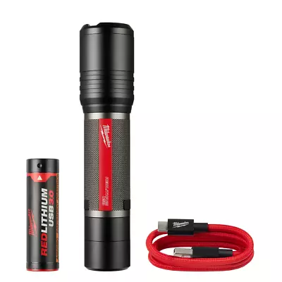 Milwaukee Tool 2162-21 Redlithium Usb Slide Focus Flashlight (2000 Lumens) • $74