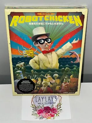 Robot Chicken: Season Three (DVD 2007) 2 Disc Set 20 Episodes BRAND NEW (17) • $15.98