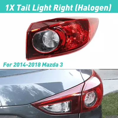 Passenger RH Tail Light For 2014-2018 Mazda 3 Rear Brake Taillamp Stop Light USA • $51.29