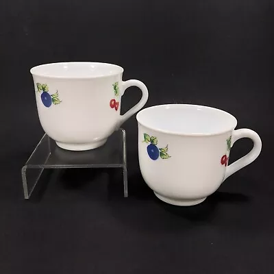 2pc France Martha Stewart Everyday Coffee Cup Fruits And Berries Replacement • $29.95