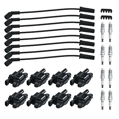 Spark Plugs And Wire And Coil Packs Ignition Coil Set For GM 4.8 5.3 6.0 6.2 7.0 • $109.90