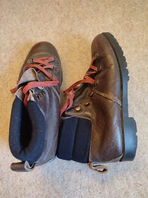 £25 • Buy Vintage Hawkins Boots Brown Red Patina Size 7/8 Used 