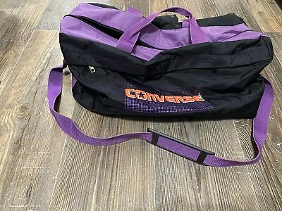 Vintage Converse Gym Bag Duffel Bag Purple And Reebok Duffle Bag • $1