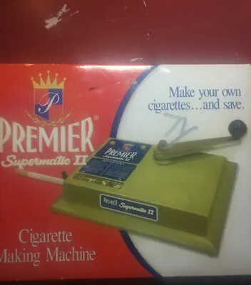 Vintage  Premier Super Matic Ii  Cigarette Making Machine. Euc • $35.99