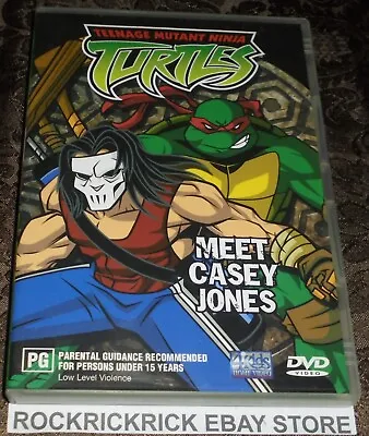 Teenage Mutant Ninja Turtles Dvd Vol 2 Meet Casey Jones 3 Episodes Region 4 • $8