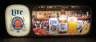 Large Vintage 1980's Miller Lite Beer Lighted Sign-bar-lager-original Pilsner • $349.99