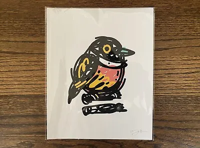 2023 Mike Mitchell 8 X 10 Broadbill Iso Scribble Birb Fatbird Print Le /75 • $280