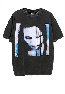 Marilyn Manson T-Shirt Vintage Antichrist Superstar Long Large Fit Small New • £42