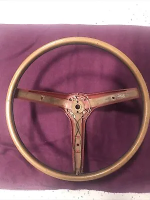 1969 Ford Mustang Mach 1 Rim Blow Deluxe Steering Wheel Red Original Ford • $600