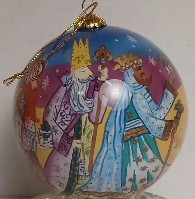 $12 • Buy Pier 1 Li Bien Christmas Ornament 3 Wise Men Star Of Bethlehem Hand Painted 2004