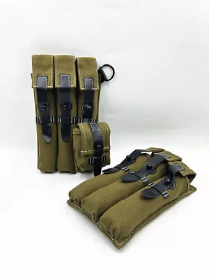 Ww2 German Army Elite Wh Heer Mp38 Mp40 Soldier Canvas Ammo Ammunition Pouch • $34.99
