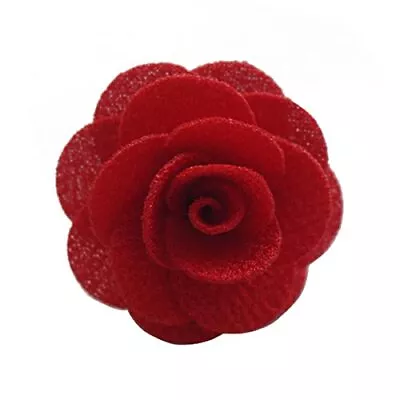 Men's Lapel Flower Handmade Boutonniere Pin For Suit (Red) • $16.30