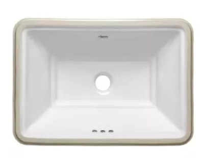 American Standard  Esteem White Undermount Bathroom Sink.      19-3/4 X 13-3/4 • $99.95