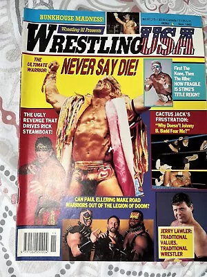Wrestling USA Magazine Nov 92 WWE WWF Ultimate Warrior Sting  • £5