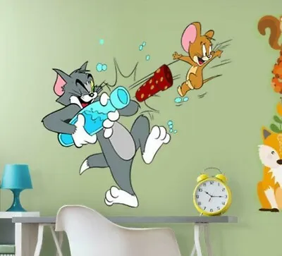 Nursery Room Tom And Jerry Decal Nursery Room Tom & Jerry Sticke • $89.99