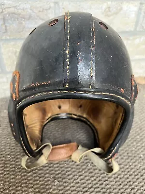 Antique Leather Football Helmet Vintage Old L@@k • $81.21