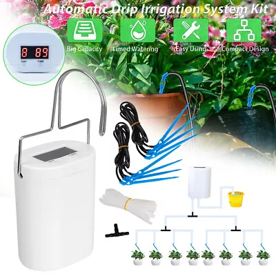 Automatic Micro Drip Irrigation Plant Watering System Kit For Garden Greenhouse • £15.95