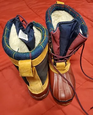 Eddie Bauer Sherpa Lined Womens 8M Duck Boots Winter Snow • $16