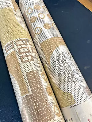 Vintage 1960`s - 70s Mitre Wallpaper Two Rolls. Perfect Unwrapped. Perfect. • £24