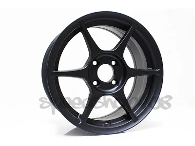 TFS401 356 Wheels 15X7 +35 4X100 FOR Civic Miata EG DC XB XA Satin Black Alloy • $550