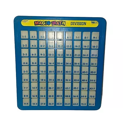 Magic Math Division Push Button Learning Game 1993 Education Home School Vintage • $13.99